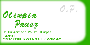 olimpia pausz business card